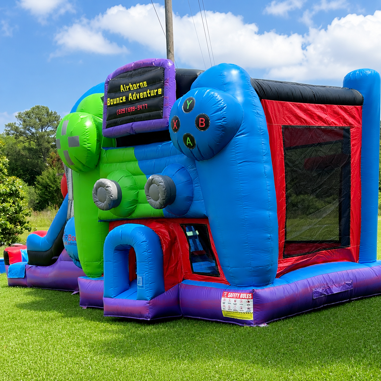 Rainbow Bounce House inflatable rental